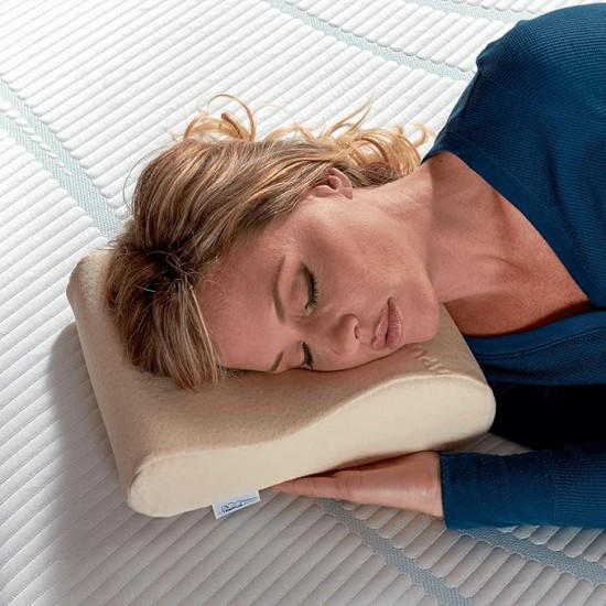 TEMPUR Neck Pillow, Travel, White