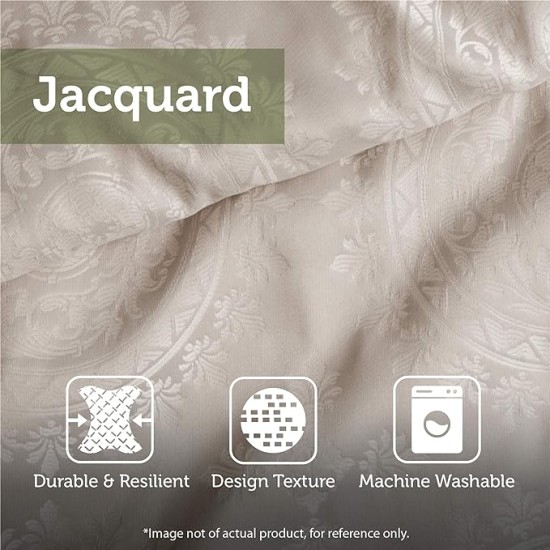 Lavine Cozy Bed in a Bag Comforter Set, Traditional Luxe Jacquard Design All Season Down Alternative Bedding with Cotton Bed Sheets, Bed Skirt & Pillows, Queen Blue 12 Piece