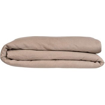 European Made Pure Linen Duvet Cover. 100% Fine Organic and Natural Flax (Queen, Natural)