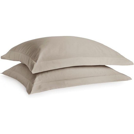 Duvet Cover Set with 3 Pieces, 415 Thread Count, Percale, 100% Peruvian Pima Cotton, Premium and Breathable with Hidden Zip Closure, Full/Queen Size, Latte Color