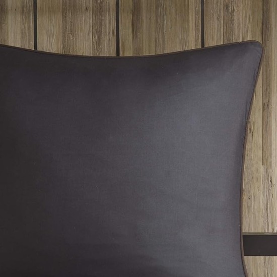 Rustic Lodge Cabin Comforter Set - All Season Down Alternative Warm Bedding Layer and Matching Shams, Oversized Queen, Bitter Creek, Grey/Brown