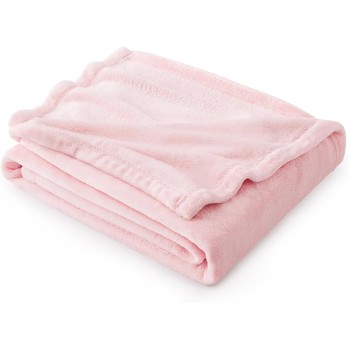 Fleece Blanket Throw Blanket Pink - 300GSM Throw Blankets for Couch, Sofa, Bed, Soft Lightweight Plush Cozy Blankets and Throws for Toddlers, Girls