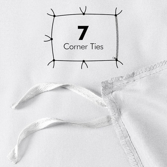 Duvet Cover Queen Size - 1 Duvet Cover with 2 Pillow Shams - 3 Pieces Bedding Duvet Cover with Zipper Closure - Soft Brushed Microfiber, 90 X 90 Inches (Pack of 10, Queen White)