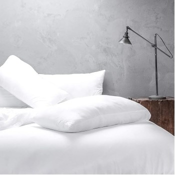 Luxurious Viscose Derived from Bamboo King Duvet Cover Set - Corner Ties - Zipper Enclosure - ly Soft - Matte White - 3pc Cover + 2 Pillowcases