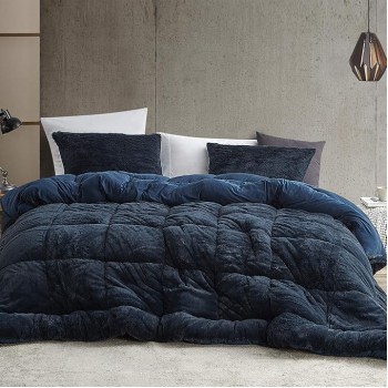 are You Kidding Bare - King Comforter - Nightfall Navy