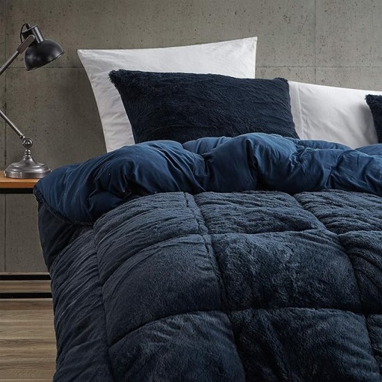 are You Kidding Bare - King Comforter - Nightfall Navy