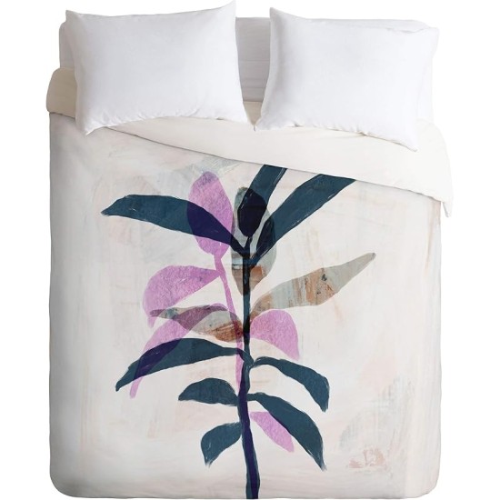 Sewzinski Simple Leaves Pillowcase(s) Comforter Set with Pillow Sham(s), Twin/XL