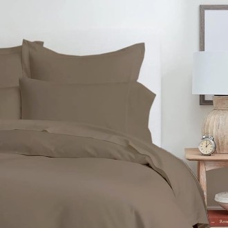 3 Piece Duvet Set - 1000 Thread Count 100% Egyptian Cotton Breathable, Soft Duvet Cover Set with Zipper & Corner Ties Quilt Cover Sateen Weave Durable Duvet - Queen/Full (Beige)