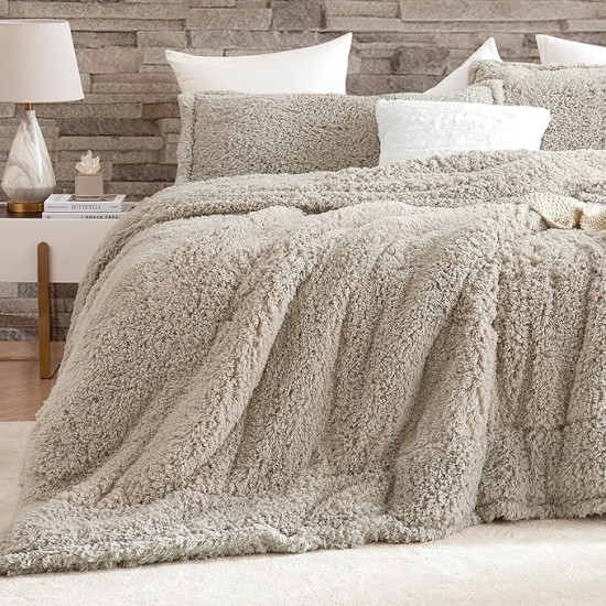 Winter Thick - Oversized King Comforter Set - Coastal Taupe