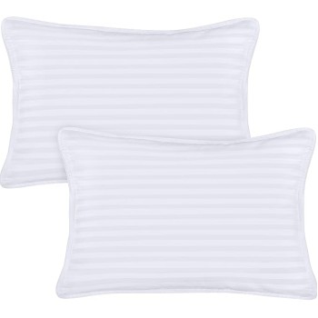 Toddler Pillow (White, 24 Pack), 13x18 Pillows for Sleeping, Soft and Breathable Cotton Blend Shell, Small Kids Pillow Perfect for Toddler Bed and Travel (Intended for Age 2 and up)