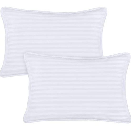 Toddler Pillow (White, 24 Pack), 13x18 Pillows for Sleeping, Soft and Breathable Cotton Blend Shell, Small Kids Pillow Perfect for Toddler Bed and Travel (Intended for Age 2 and up)