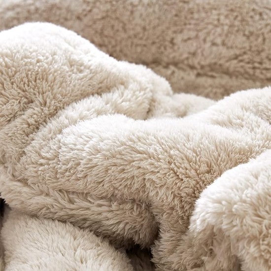 Oversized King Comforter - The Original Plush - White Sand