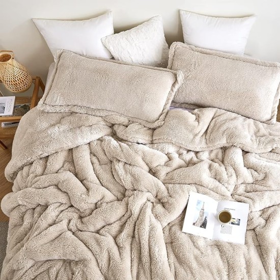 Oversized King Comforter - The Original Plush - White Sand