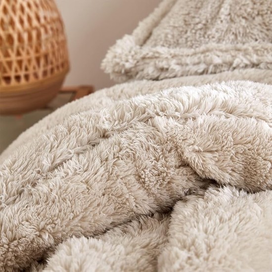 Oversized King Comforter - The Original Plush - White Sand