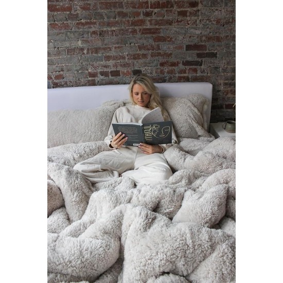 Oversized King Comforter - The Original Plush - White Sand