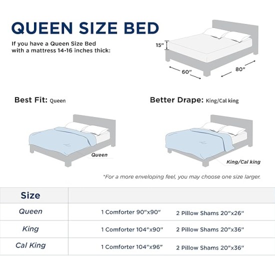 Queen Comforter Set - Beige Comforter Queen Size, Soft Bedding for All Seasons, Cationic Dyed Bedding Set, 3 Pieces, 1 Comforter (90"x90") and 2 Pillow Shams (20"x26"+2")