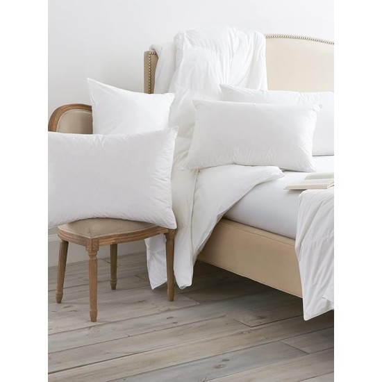 Down Alternative Pillow - Medium, King - Cooling Shell - Hypoallergenic Primaloft Luxury Down Alternative Fill - Superior Support
