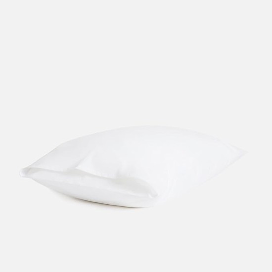 Luxury Percale Pillowcases - Set of 2, King Size in White - 100% Long Staple Cotton with Envelope Closure
