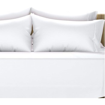 100% Egyptian Cotton King White Sheet Set - 1000 Thread Count 6 Piece Cotton Sheets for King Size Bed (4 Pillowcases), Soft, Cooling Luxury Hotel Sheets - Fits Upto 18” Deep Pocket