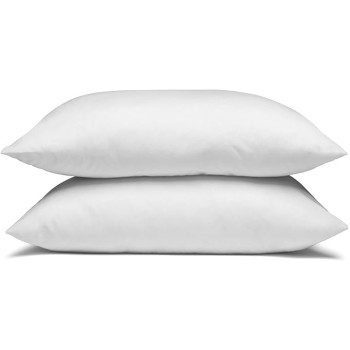 TemperLoft Serenity Pillows Standard (Set of 2), Down/Down Alternative Fill, 20x26, 100% Cotton Cover, Found in Leading Hotels Nationwide Hospitality Quality Delivered to Your Home