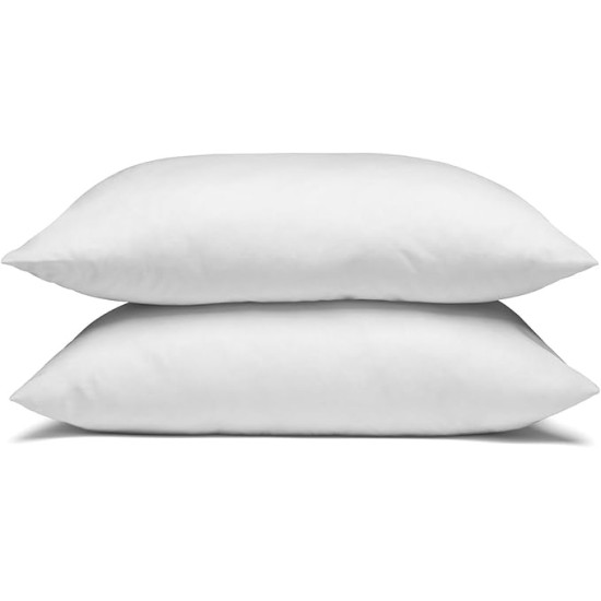 TemperLoft Serenity Pillows Standard (Set of 2), Down/Down Alternative Fill, 20x26, 100% Cotton Cover, Found in Leading Hotels Nationwide Hospitality Quality Delivered to Your Home