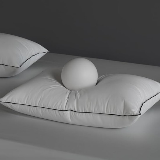 Hungarian Goose Down Pillows King Size, Fluffy 3-Chamber Bed Pillows with 750 Fill-Power, 480 Thread Count Cotton Shell, Soft Cloud White Hotel Pillow for Sleeping- 1 Pack, King Size (20" x 36")