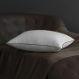 Hungarian Goose Down Pillow Queen Size, 3-Chamber Bed Pillows Queen Size Pillow, White Hotel Pillows for Sleeping, 460TC Soft Cotton Blend Shell- Queen (20" x 28"), 1 Pack