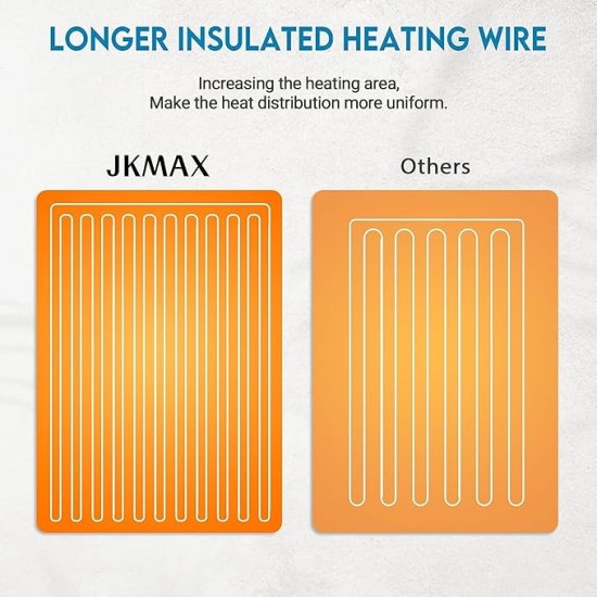 Electric Heated Heating Blanket - Heated Bed Blanket 10 Heating Levels 8 Hours Auto Off Fast Heating ETL Certified Electric Blanket with Ultra Soft Overheat Protection King Size 100" x 90" Grey