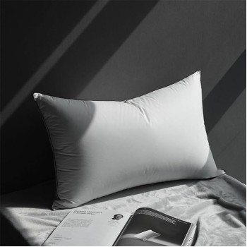 Luxury All Hungarian Goose Down Pillows Standard Size, Soft and Support Down Bed Pillow for Back,Side,Stomach Sleepers, 1 Pack, Standard (20"x26")