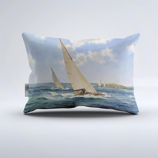 Vintage Sailboat Comforter Set 3PCS Classic Sailing Sailboat Voyage Bedding Duvet Set,includ 1 Comforter +2 Pillowshams (B,FULL-Comforter-3PCS)