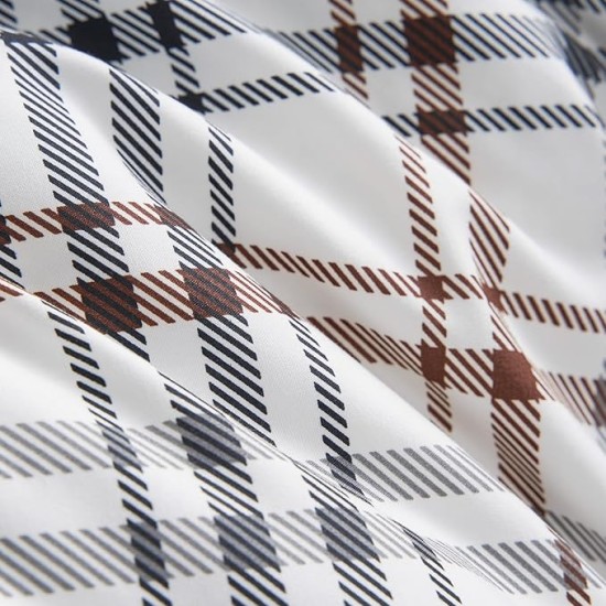 Camper Plaid Comforter Set - Full/Queen Size - 3 Piece Cozy Bedding Ensemble