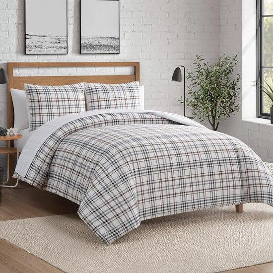 Camper Plaid Comforter Set - Full/Queen Size - 3 Piece Cozy Bedding Ensemble