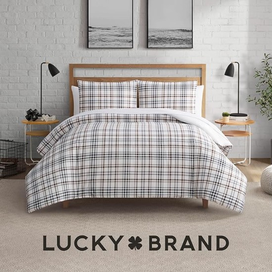 Camper Plaid Comforter Set - Full/Queen Size - 3 Piece Cozy Bedding Ensemble